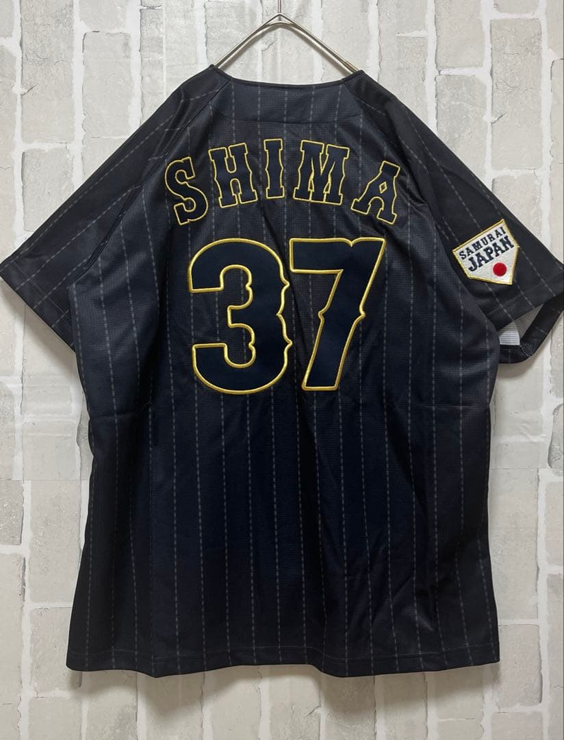 ミズノ 侍ジャパン 野球 日本代表 嶋基宏 ユニフォーム ベースボールシャツ L