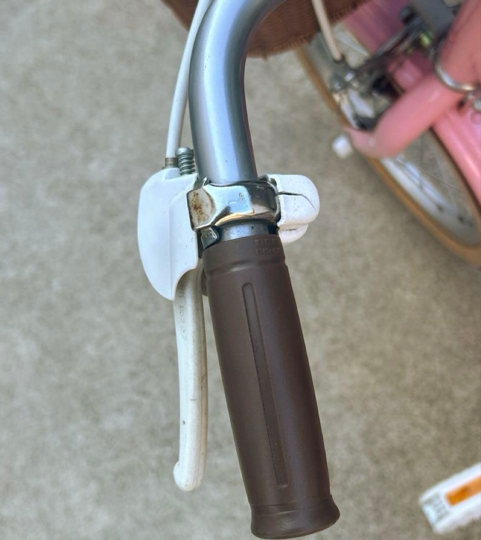 16インチ　女の子　自転車　補助輪付き