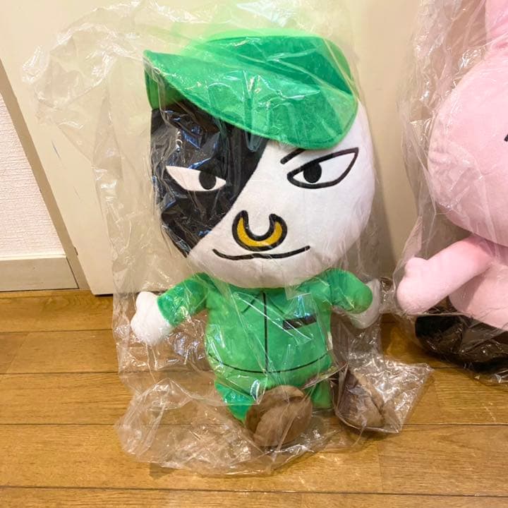 【BIG】アニマル連邦　お座り ぬいぐるみ　ウサルノフ ネズール ウシトル 大