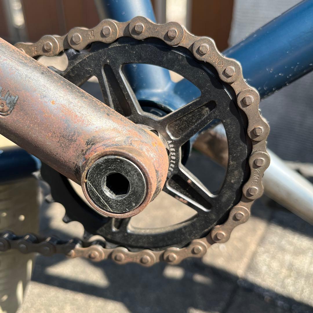BMXフラットランド　アーレスバイクエスキルフレーム　クラクプロファイルチタン