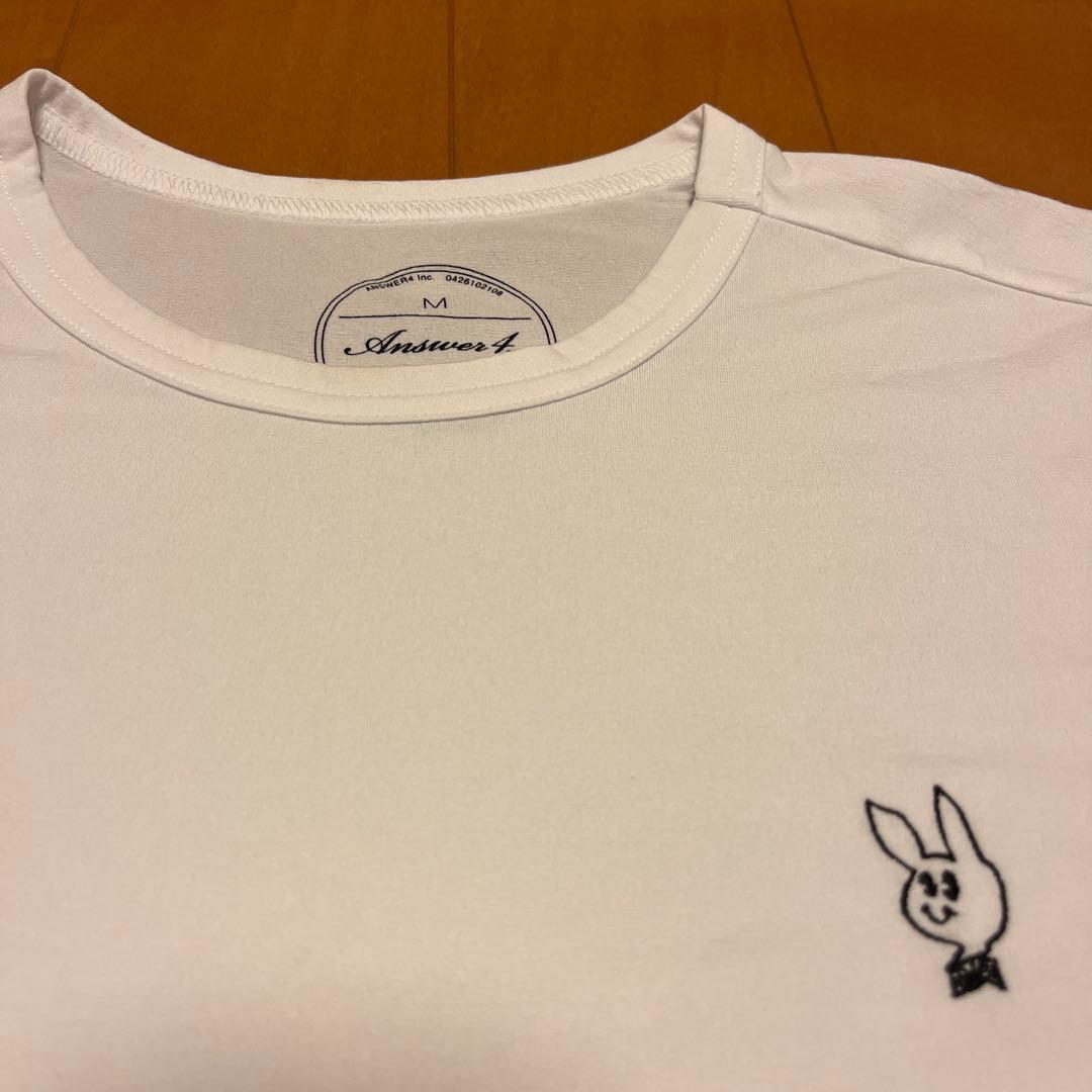 answer4 アンサー4 “刺繍うさぎ”Tshirt SIZE:M