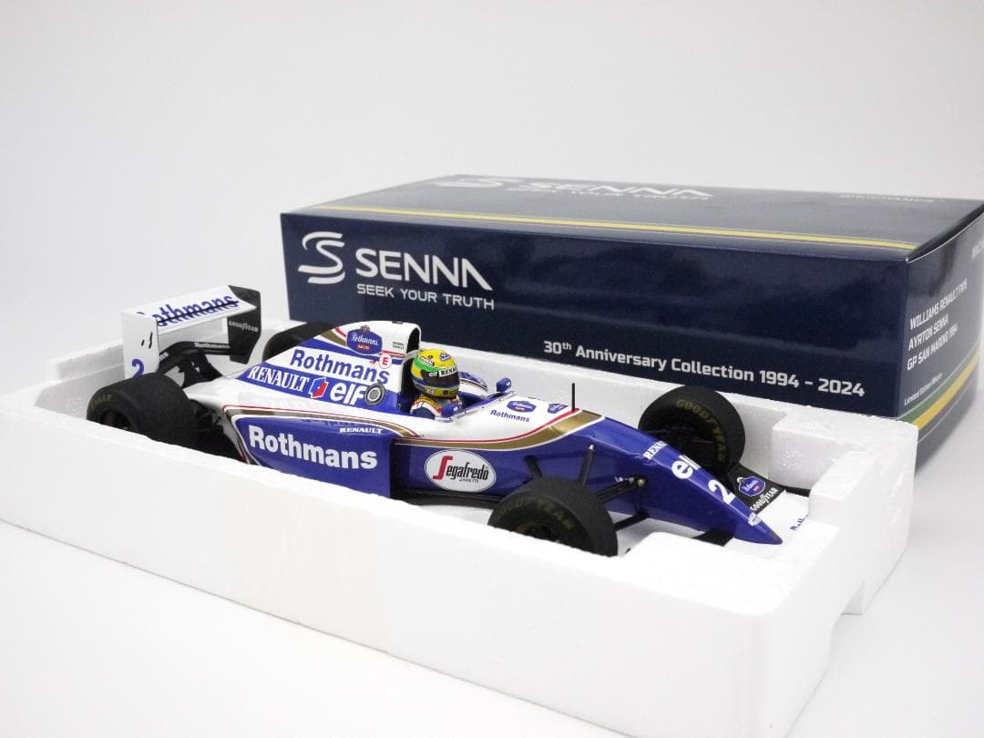 1/18 ウィリアムズ FW16ラストレース ロスマンズ アイルトン セナ