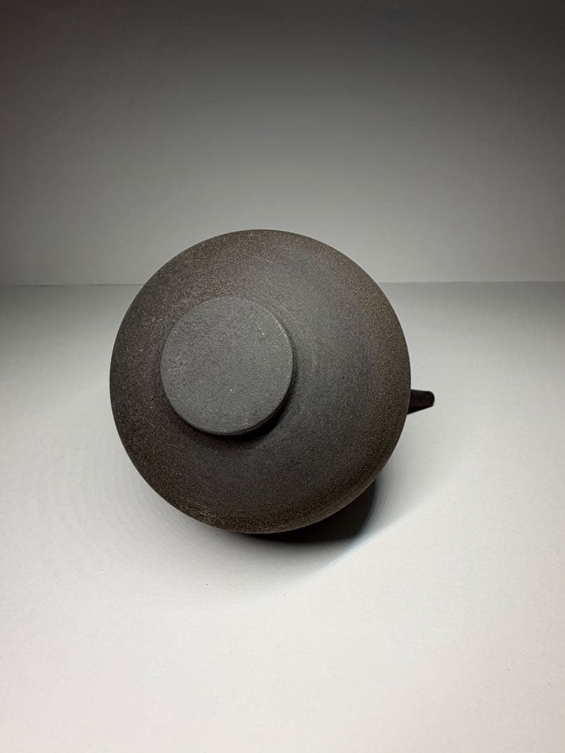 松本治幸 黑磁注器 急須 煎茶道具 茶器 茶道具 煎茶