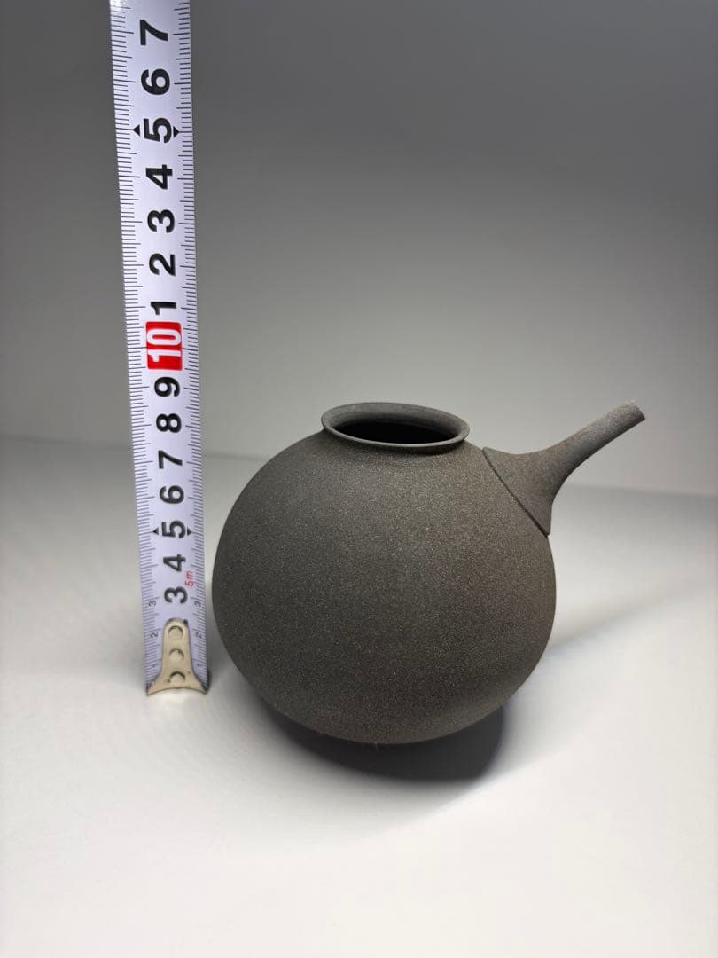 松本治幸 黑磁注器 急須 煎茶道具 茶器 茶道具 煎茶