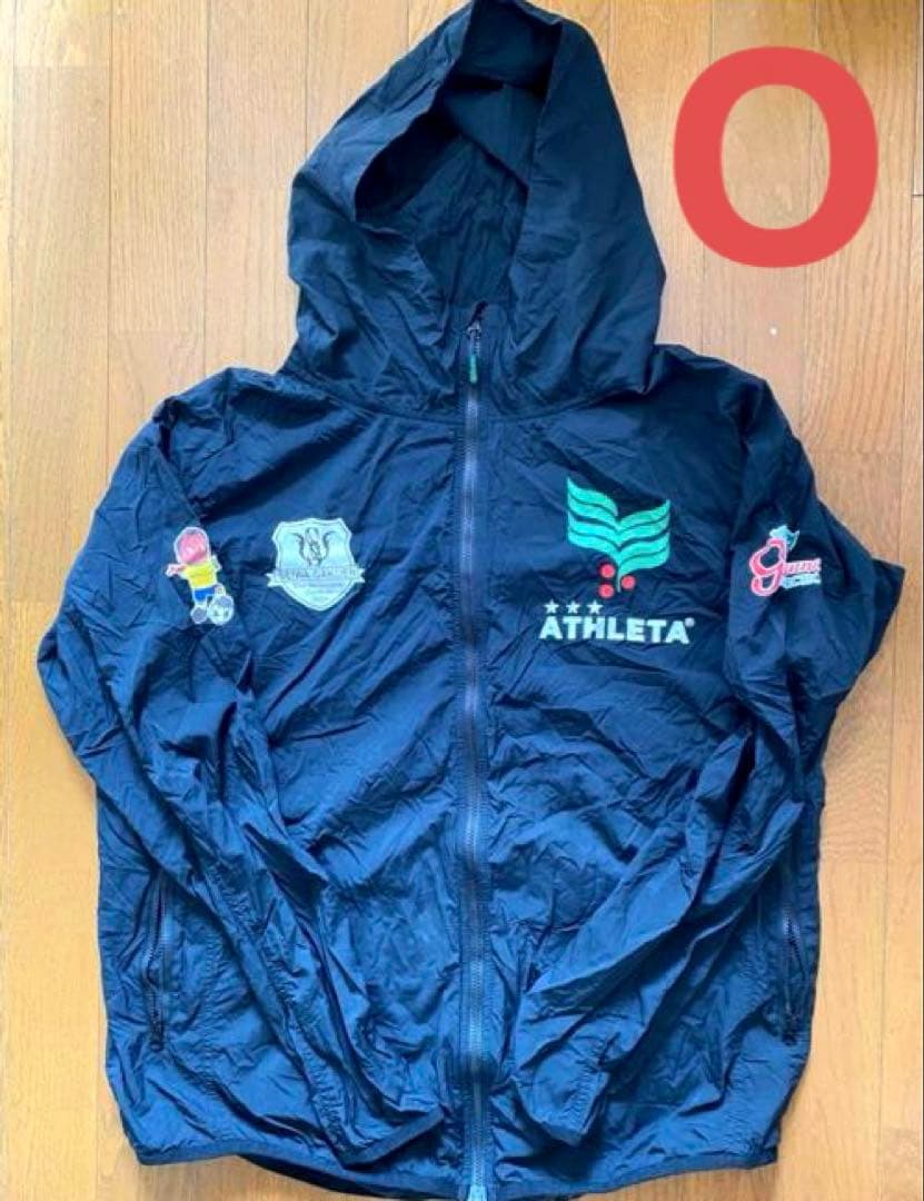聖和学園 ATHLETA フード付きウィンドブレーカー ピステ　アスレタOサイズ
