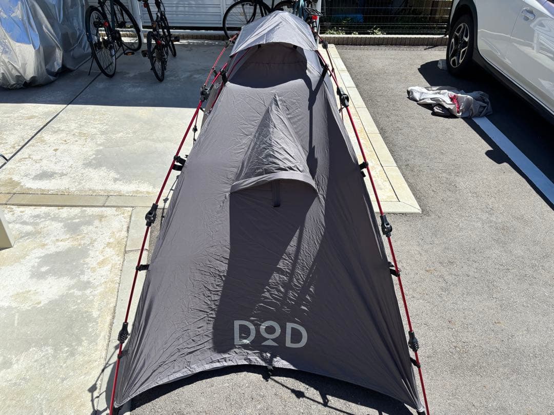DOD ドッペルギャンガー ライダース ワンタッチテント グレー 中古