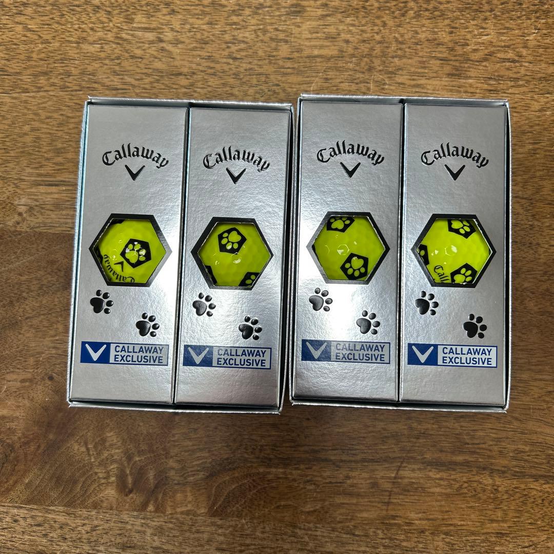 （未使用品）　キャロウェイ　クロムソフト 12球　サッカー　イエロー