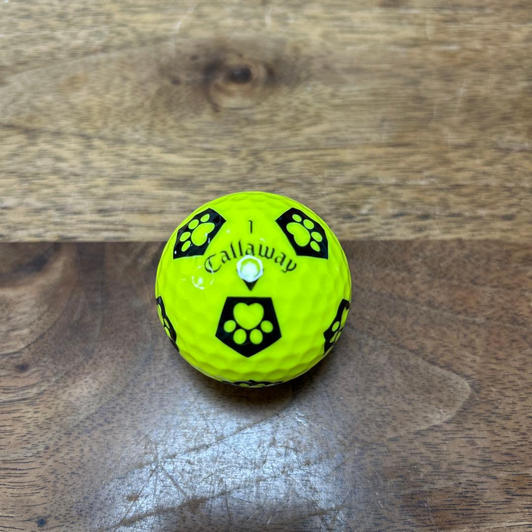 （未使用品）　キャロウェイ　クロムソフト 12球　サッカー　イエロー