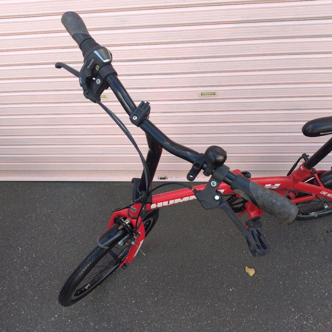 札幌限定‼️6段変速機付き‼️HUMMER 折りたたみ自転車 レッド　20インチ