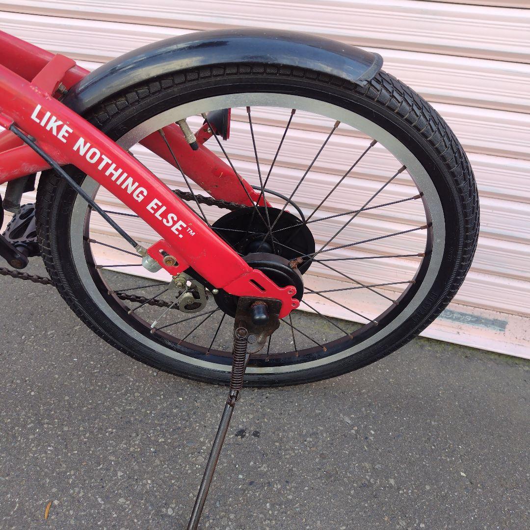 札幌限定‼️6段変速機付き‼️HUMMER 折りたたみ自転車 レッド　20インチ