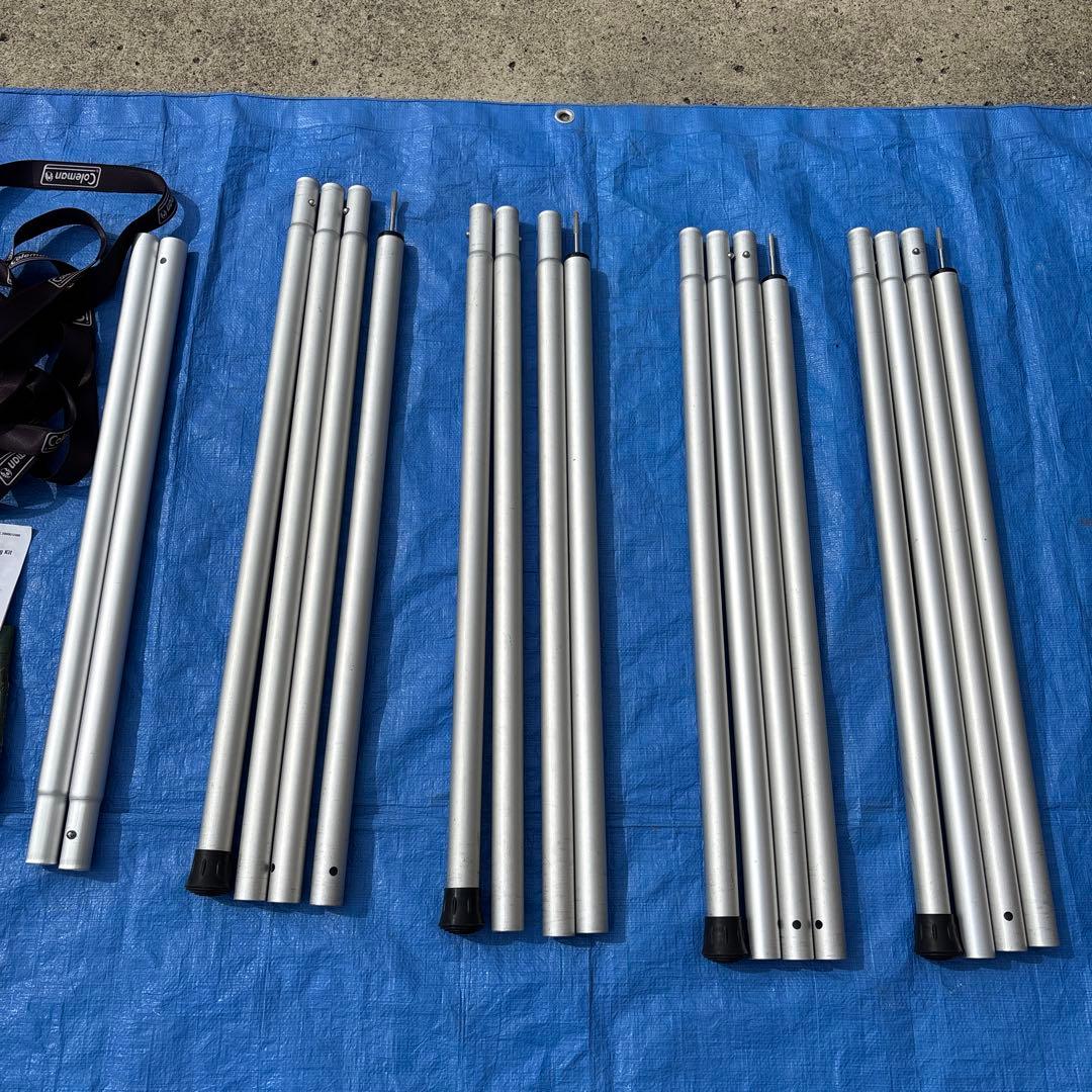 スノーピーク　ウイングポール280cm 小川張り ベルト付　収納袋
