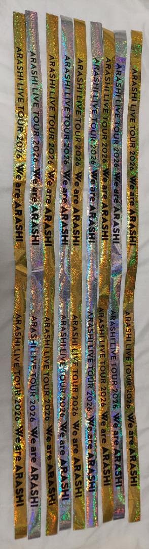 We are ARASHI 銀テ 金銀2本セット②