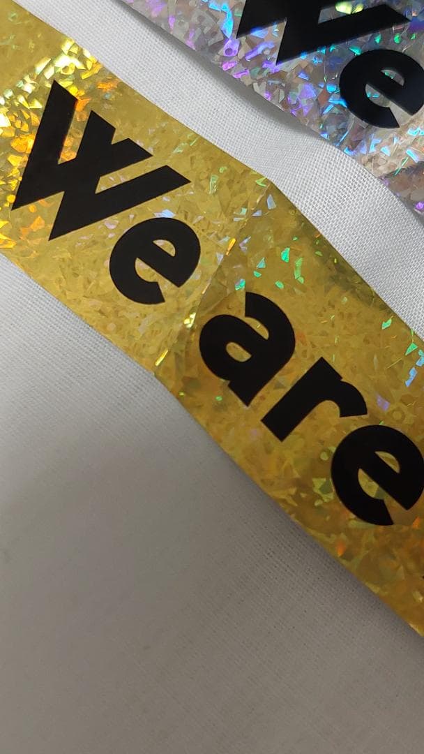 We are ARASHI 銀テ 金銀2本セット②