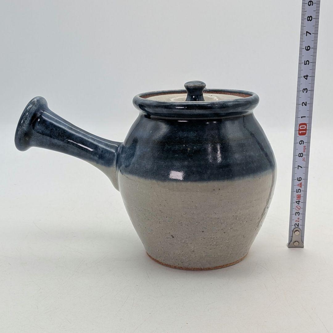 奥田康博 呉須釉急須碗揃 共箱 煎茶道具 煎茶器 煎茶碗 茶壺 お茶 食器 容器