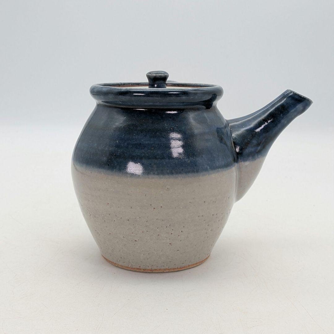 奥田康博 呉須釉急須碗揃 共箱 煎茶道具 煎茶器 煎茶碗 茶壺 お茶 食器 容器
