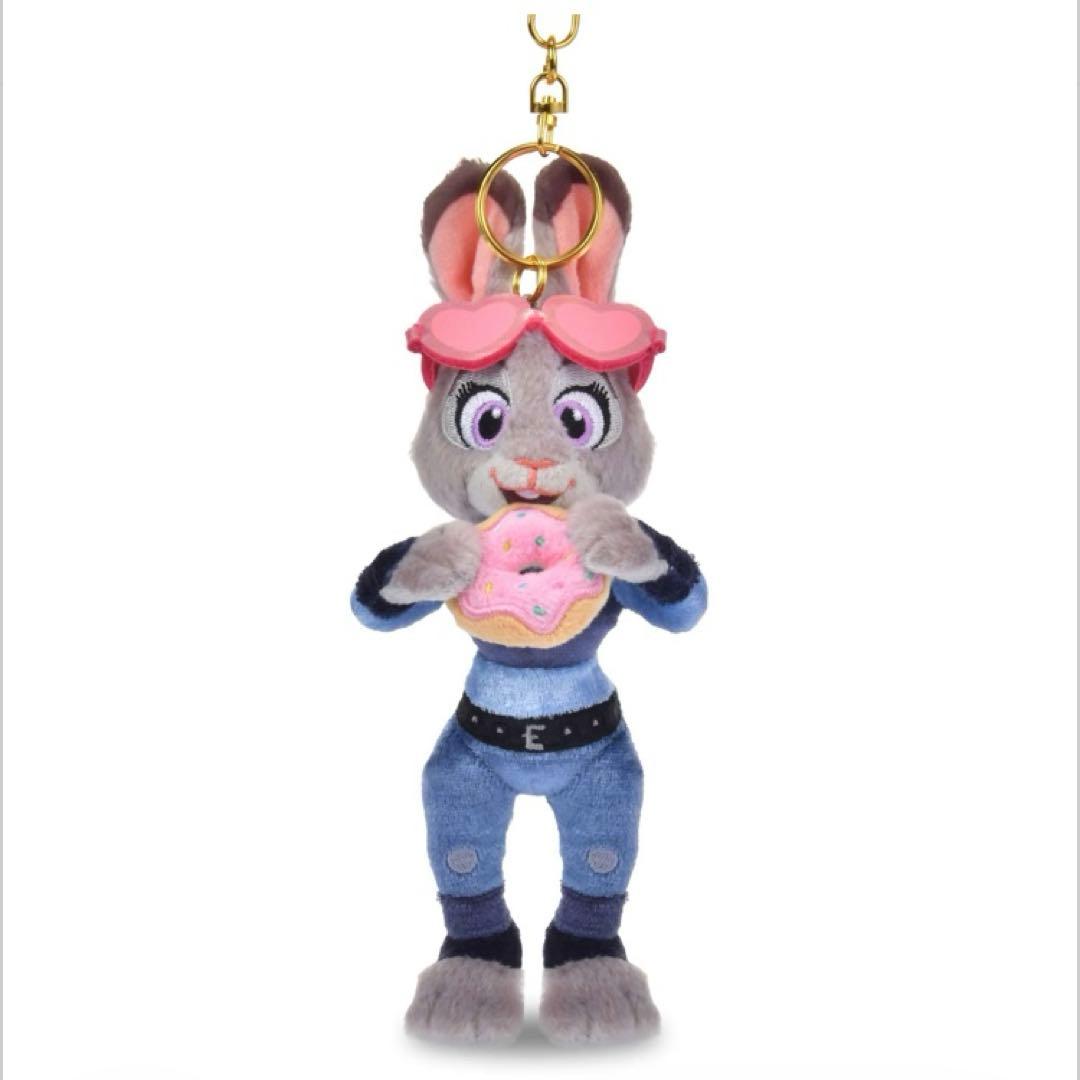 新品　ディズニー　ニック&ジュディ　ぬいぐるみキーホルダー　ズートピア10周年