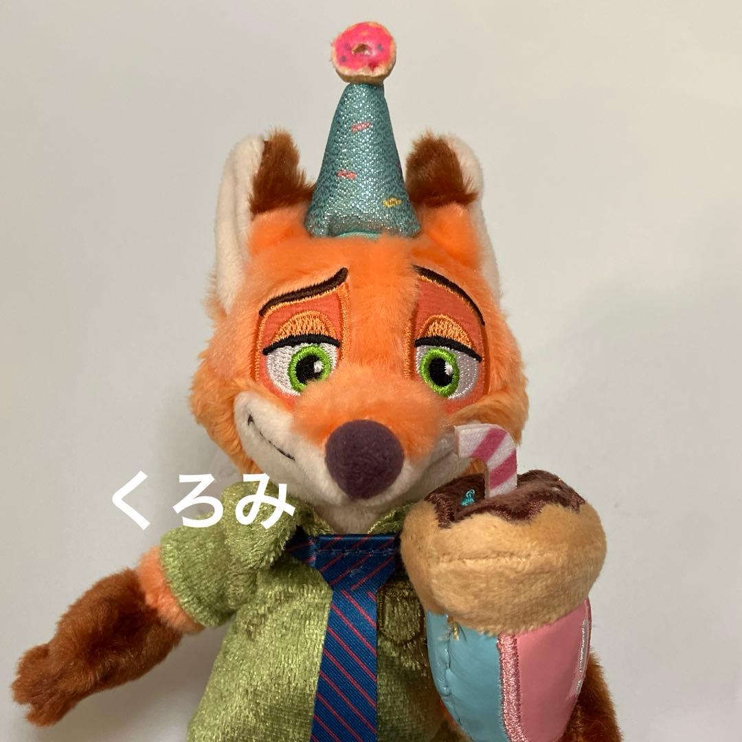 新品　ディズニー　ニック&ジュディ　ぬいぐるみキーホルダー　ズートピア10周年