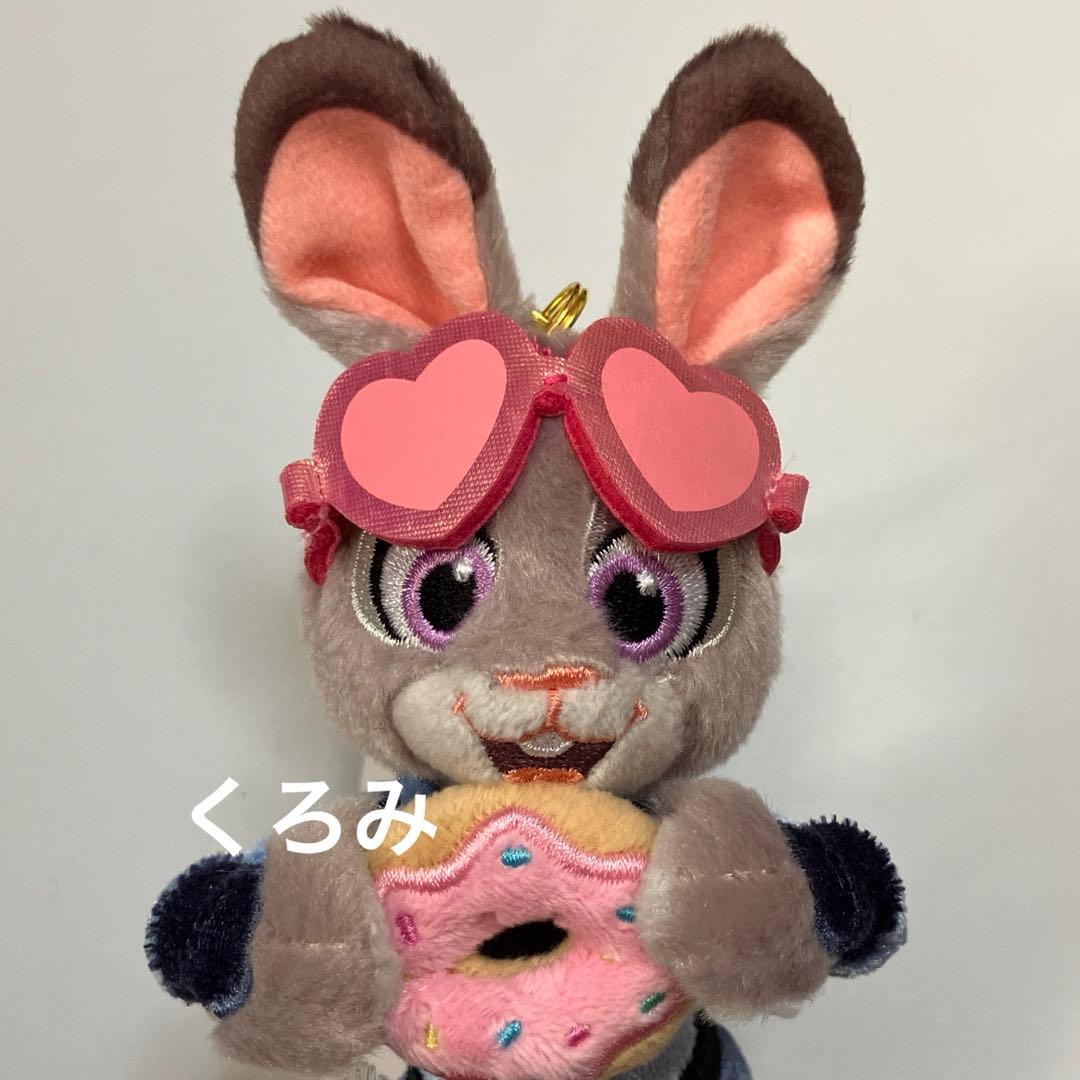 新品　ディズニー　ニック&ジュディ　ぬいぐるみキーホルダー　ズートピア10周年