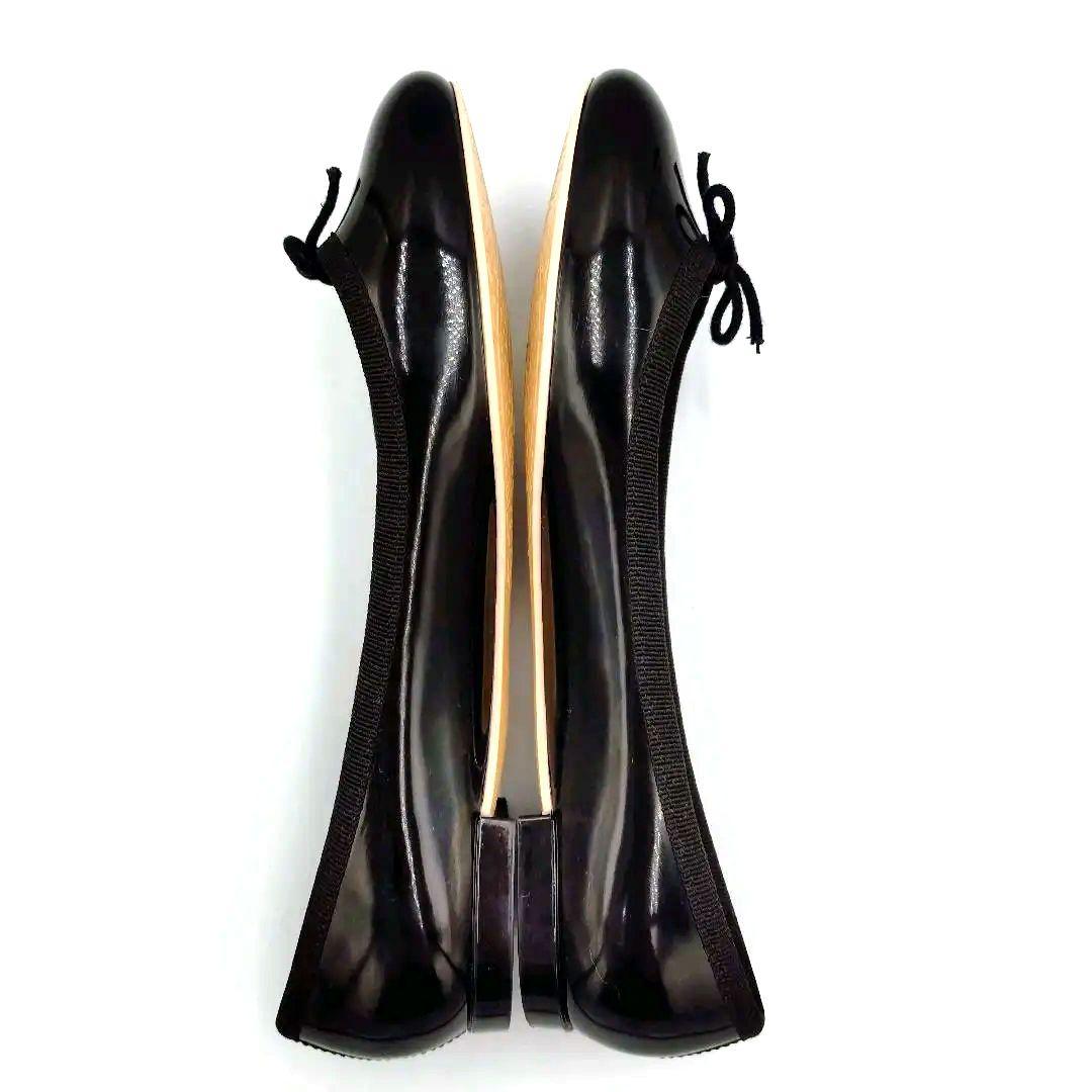 ✨️極美品✨️ Repetto サンドリオン パテント バレリーナ 黒 37