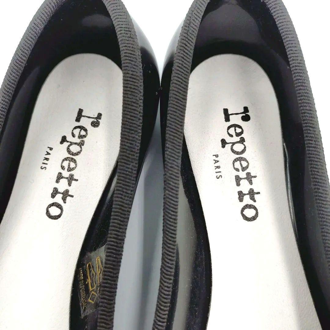 ✨️極美品✨️ Repetto サンドリオン パテント バレリーナ 黒 37