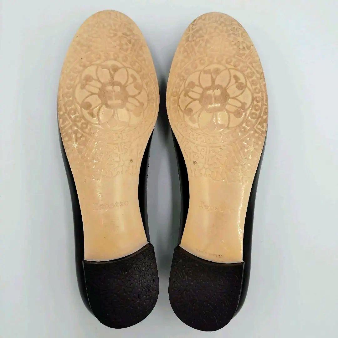 ✨️極美品✨️ Repetto サンドリオン パテント バレリーナ 黒 37