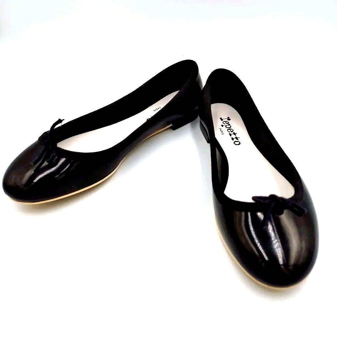 ✨️極美品✨️ Repetto サンドリオン パテント バレリーナ 黒 37