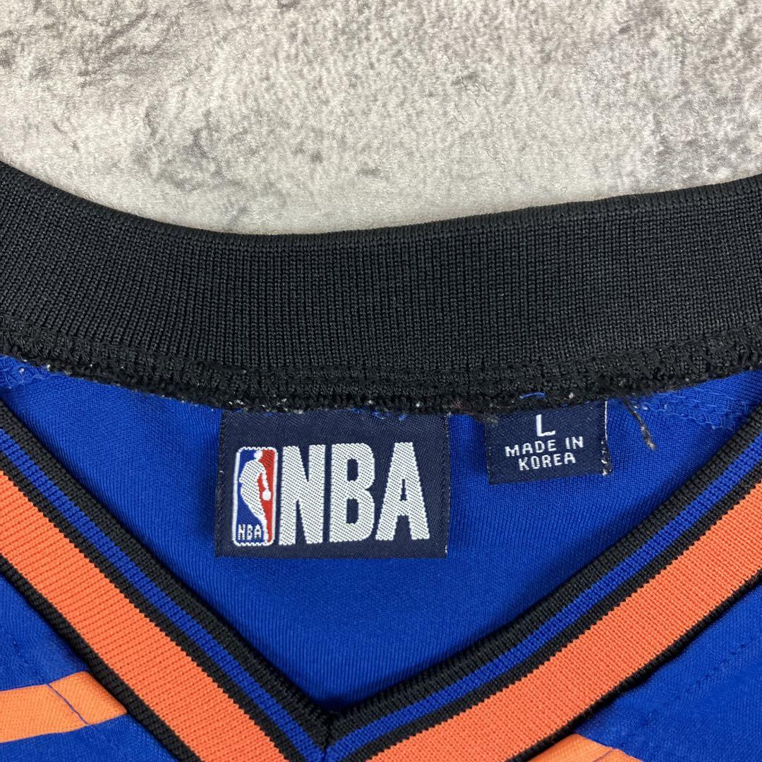 NBA ニューヨーク・ニックス 長袖シューティングシャツ 韓国製 古着 刺繍 L