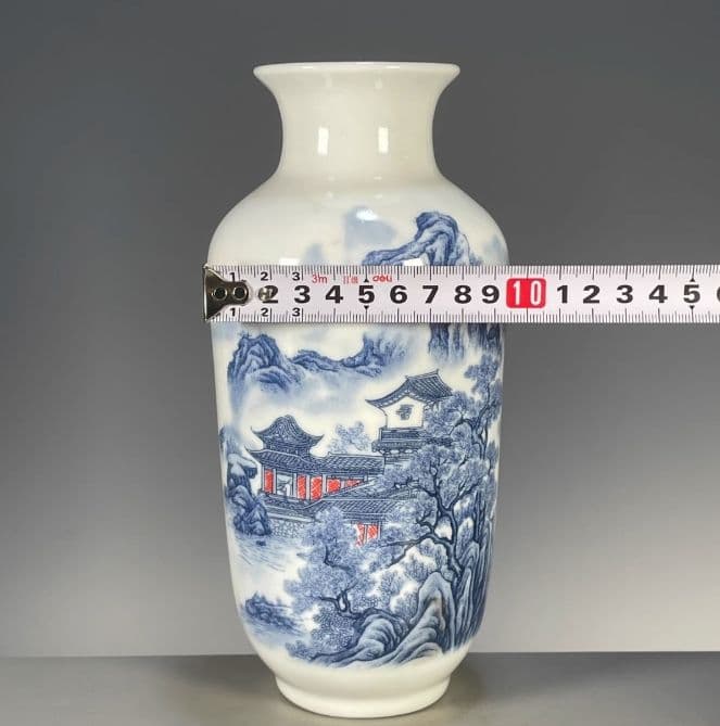 景徳鎮 花瓶 陶磁器 装飾品 現代工芸品 美術品 置物