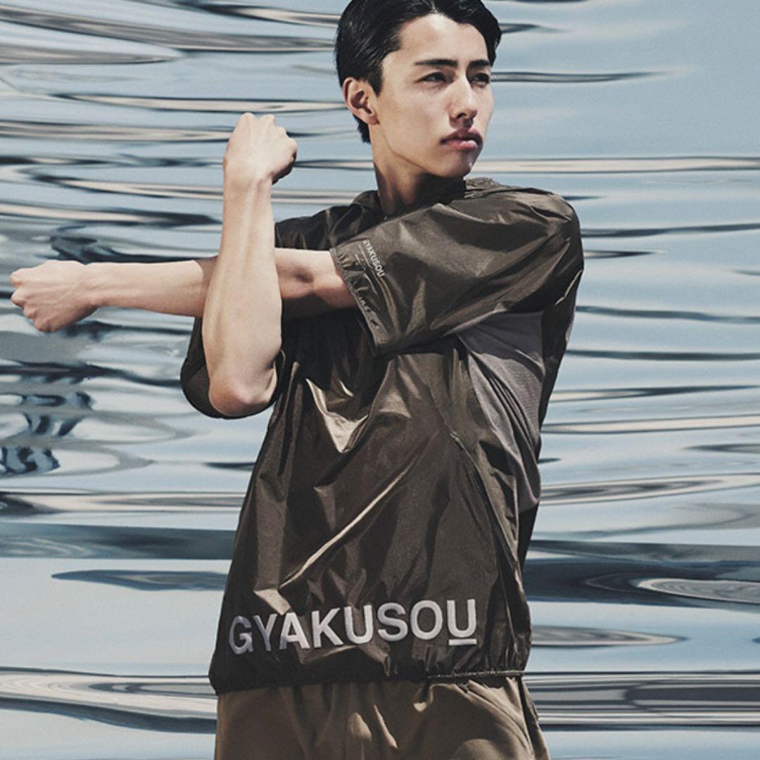 NIKELAB GYAKUSOU パッカブル ジャケット& ショーツ カーキ L