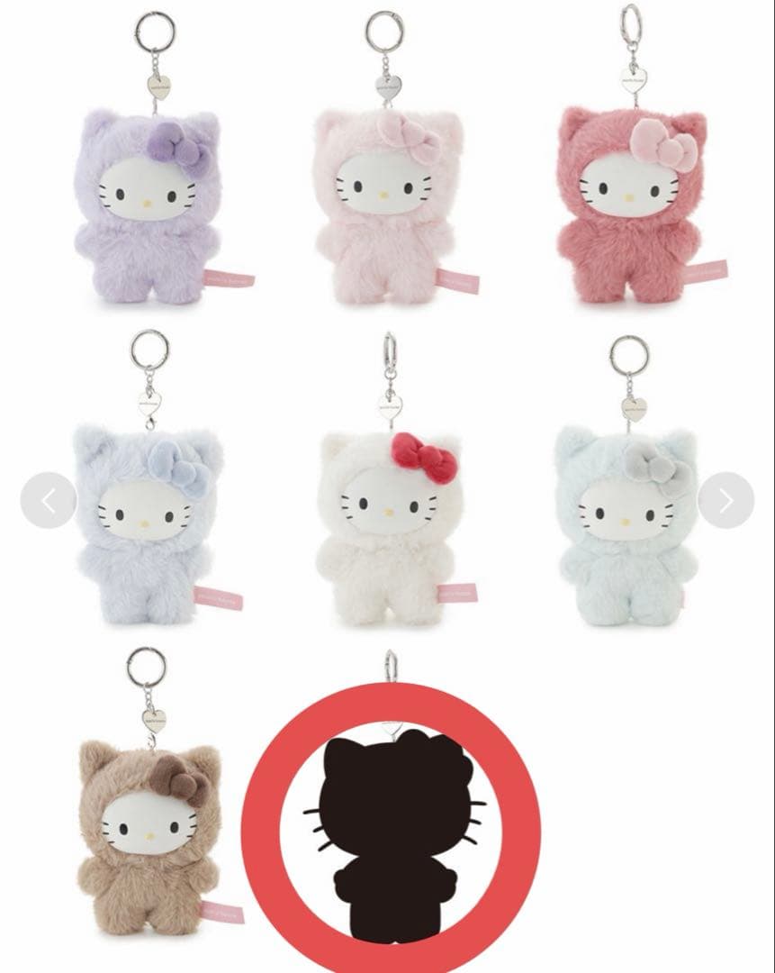 【即日発送】サンリオハウス フラッフィーハローキティチャーム シークレット