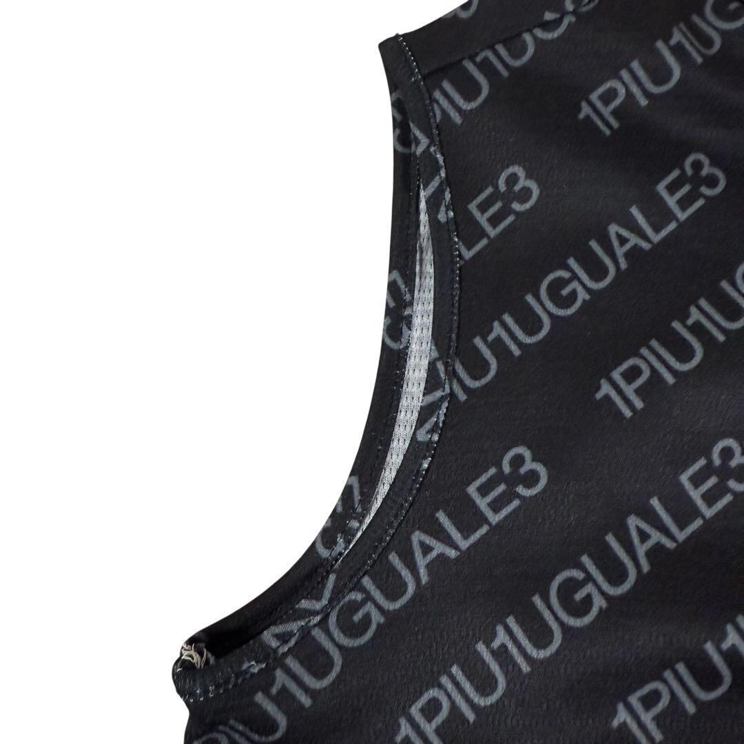 【極美品】1PIU1UGUALE3 ワンピース Mサイズ 現行モデル 総柄ロゴ