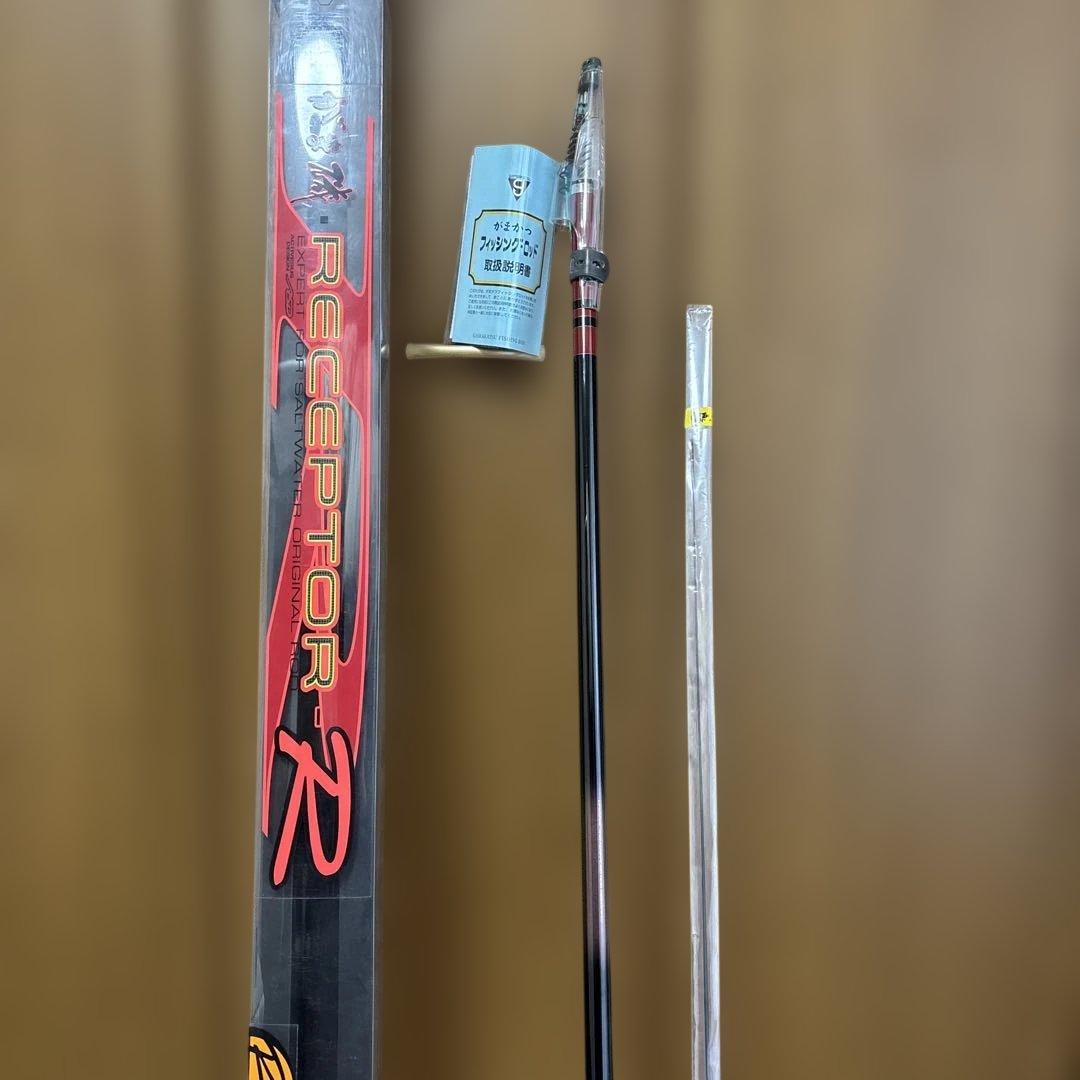 ⭐️希少新品❗️がまかつ　RECEPTOR-R 磯竿 2-53 新品予備穂先付き！