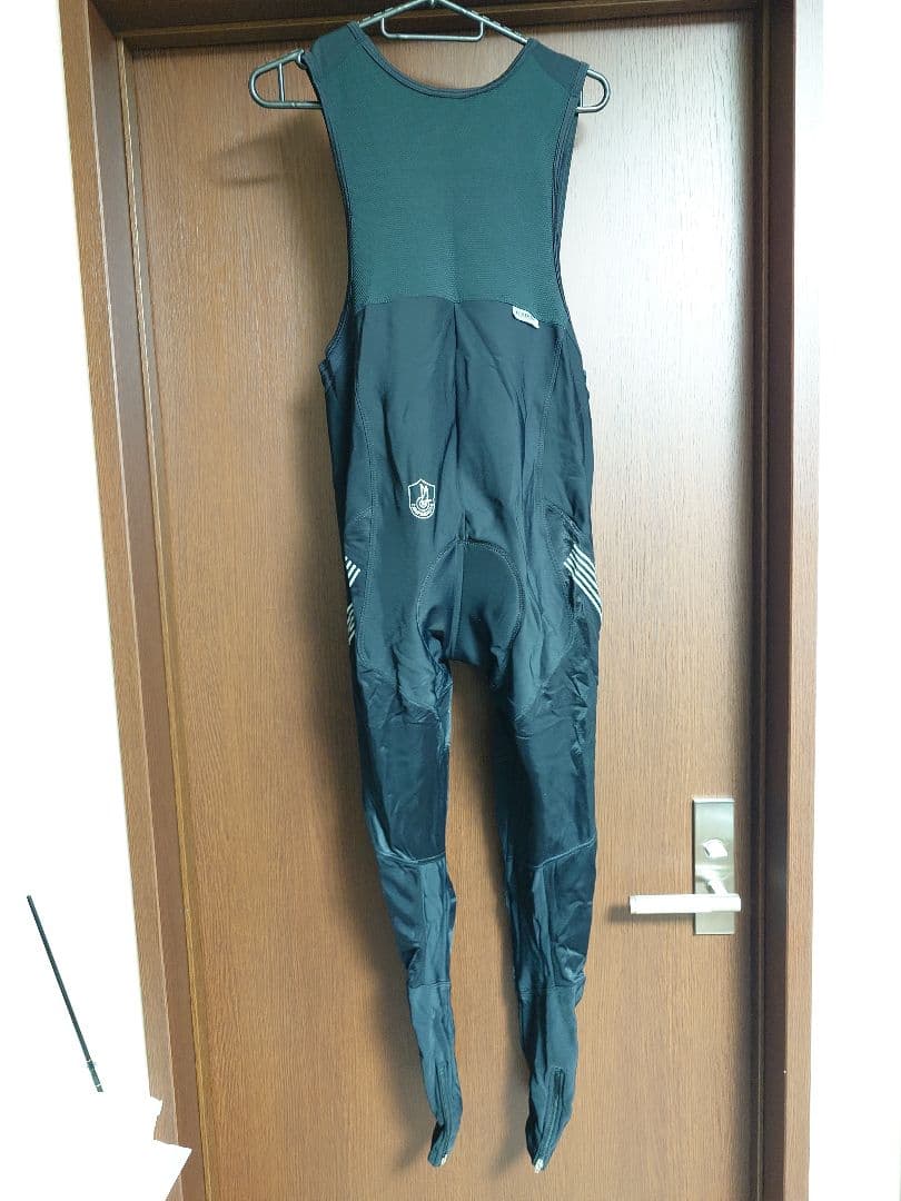 『Campagnolo』ブラック ノースリーブ ビブタイツ冬用