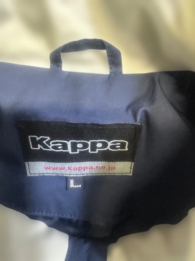 Kappa ジャケット L ネイビー/ホワイト 暖かさ◎