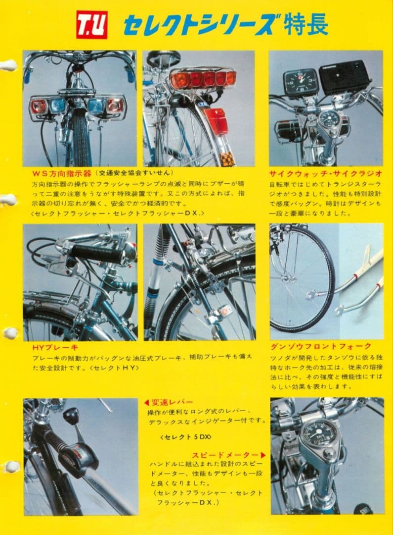 稀少 新品 ツノダ ステム埋め込み式メーター フラッシャー自転車
