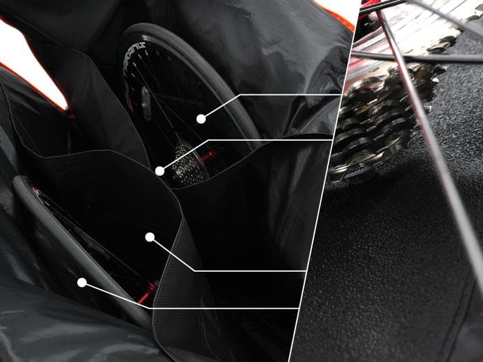 ドッペルギャンガー　耐衝撃　クッション　輪行キャリングバッグ DCB333-BK
