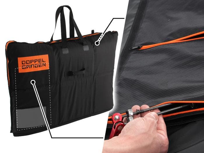 ドッペルギャンガー　耐衝撃　クッション　輪行キャリングバッグ DCB333-BK