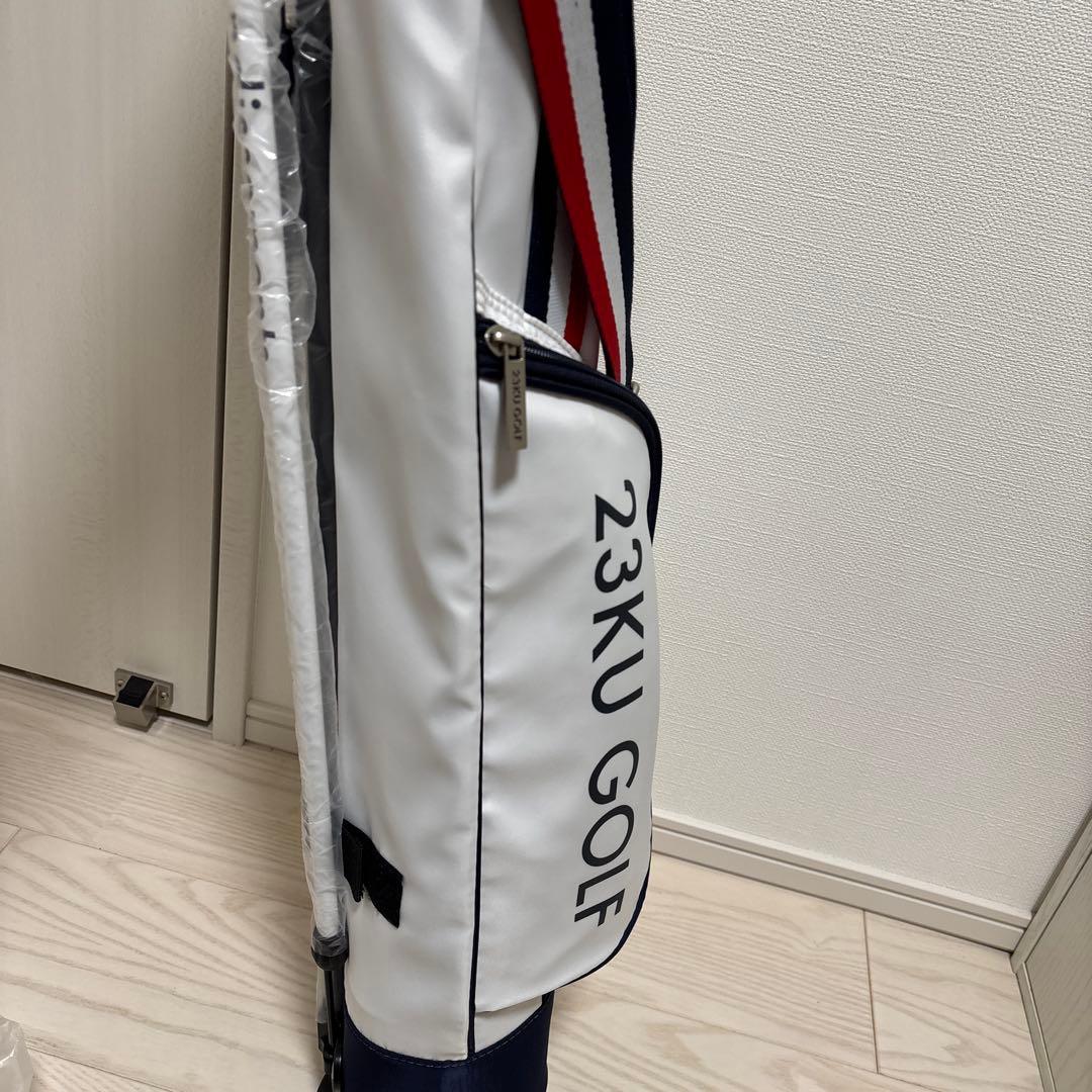 【新品未使用】23KU GOLF セルフスタンドバックストライプデザイン