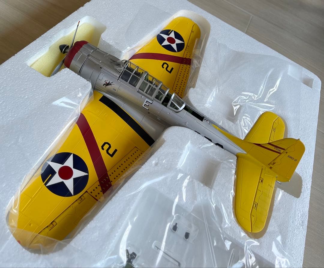 絶版新品希少　ホビーマスター 1/32 米海軍 SBD-2 空母レキシントン