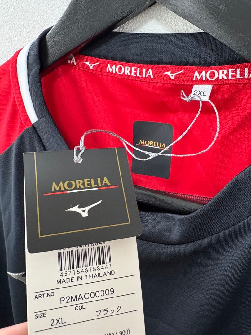 【2XL】新品 2枚セット MIZUNO MORELIA トレーニングシャツ 黒