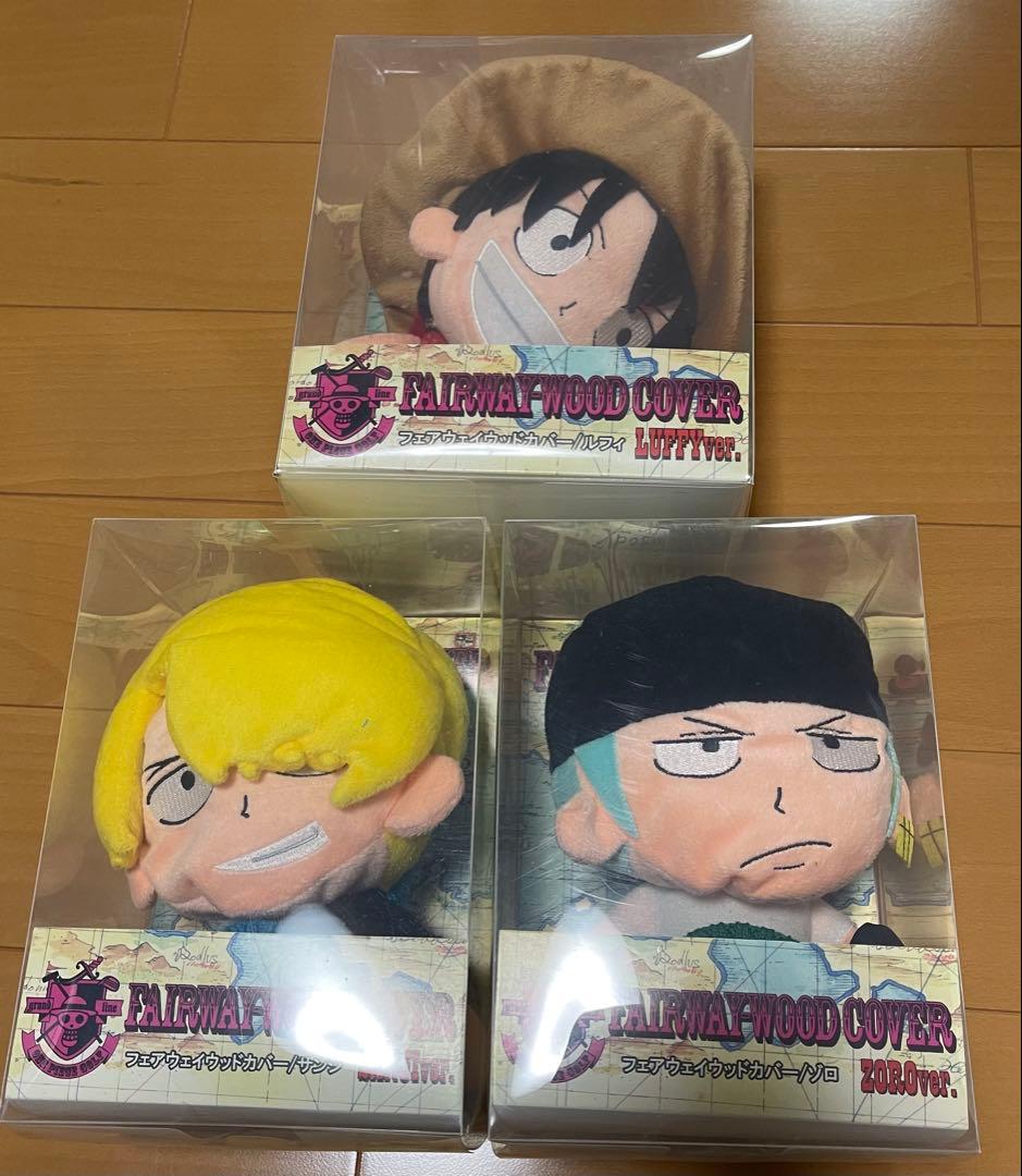 ワンピース　ゴルフクラブ　ヘッドカバー　チョッパー　ゾロ　サンジ　ルフィ