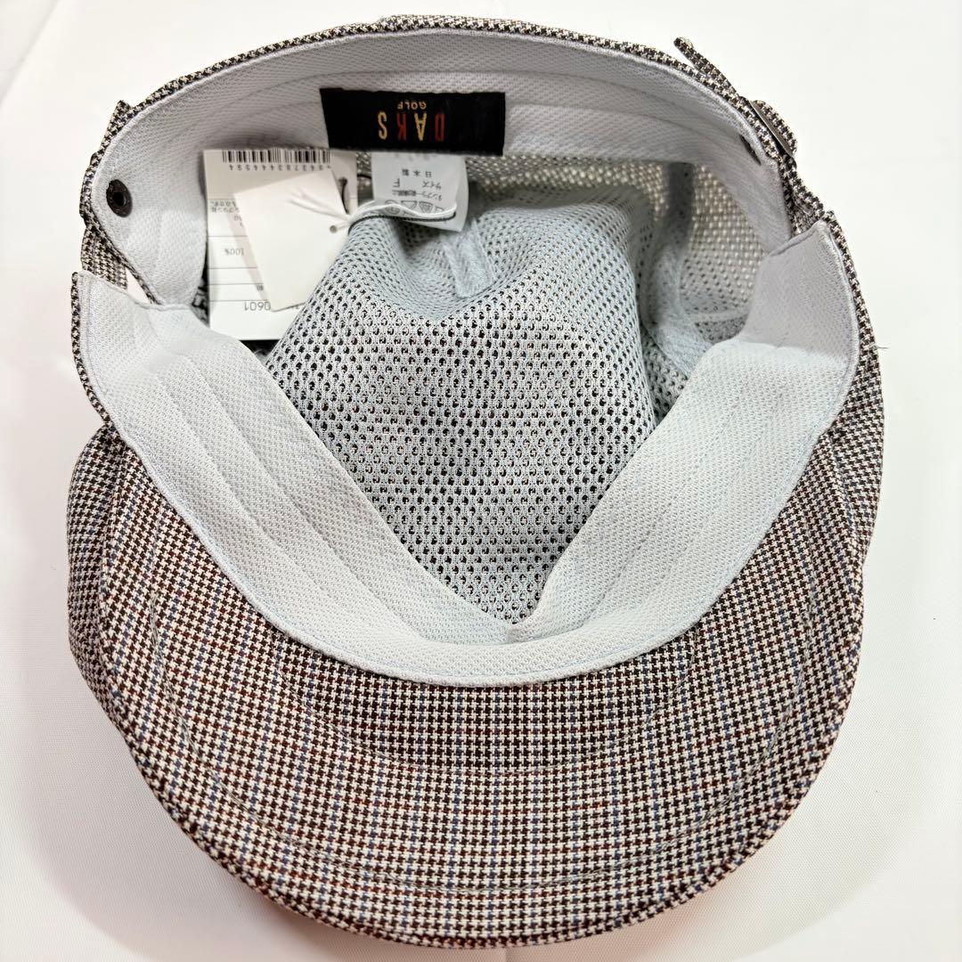 新品　DAKS ダックスゴルフ　ハンチング帽子　グレー　メンズ　紳士