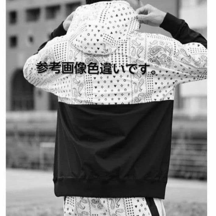 LUXE/R GOLF ストレッチ布帛ペイズリーパーカー 45844GRXL③