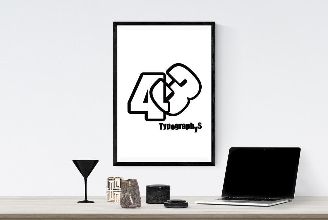 【大型A3】TYPOGRAPHYSアートポスター（A3サイズ）#7578