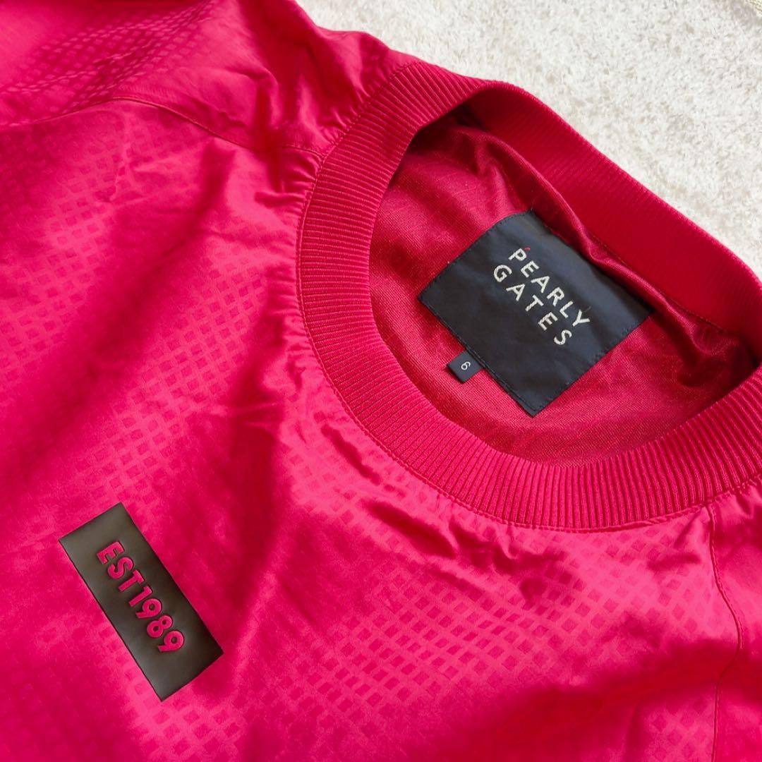 美品　 パーリーゲイツ　蓄熱裏地　スニード　ピンク　レッド サイズ6　XL