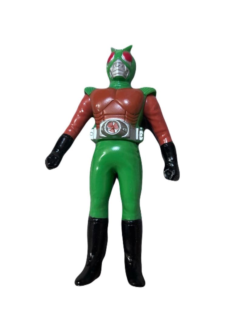 【当時物】仮面ライダー ミニソフビ 10体セット バンダイ 日本製 1980年代