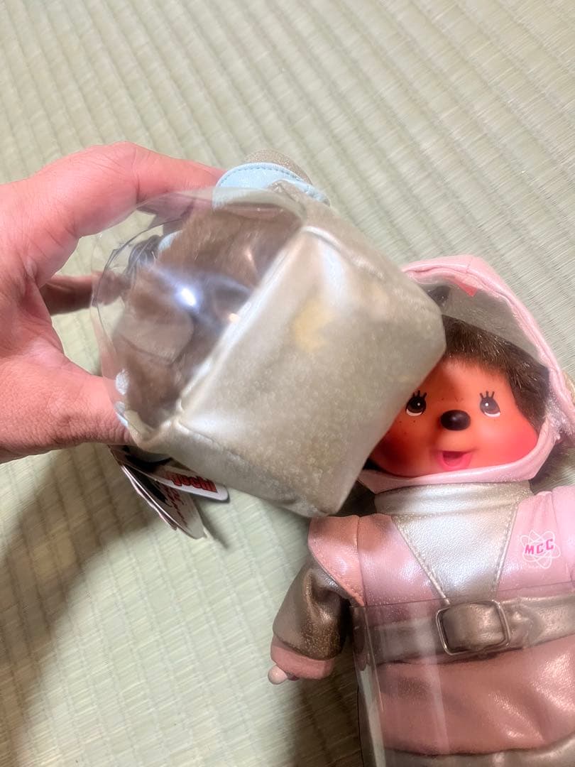 宇宙服モンチッチぬいぐるみセット（水色・ピンク） 未使用開封済み劣化あり