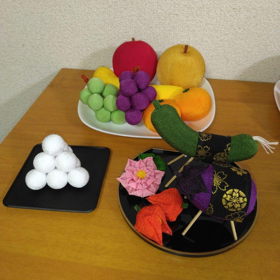 精霊馬　お供え団子　フルーツ盛