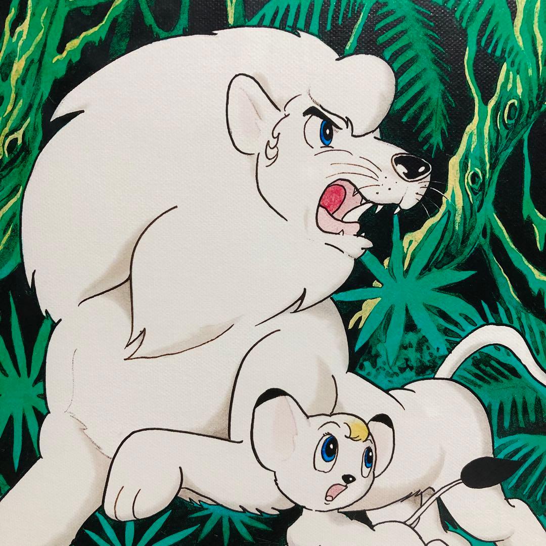 【真作】手塚治虫「パンジャとレオ」ピエゾグラフ ジャングル大帝 絵画 版画