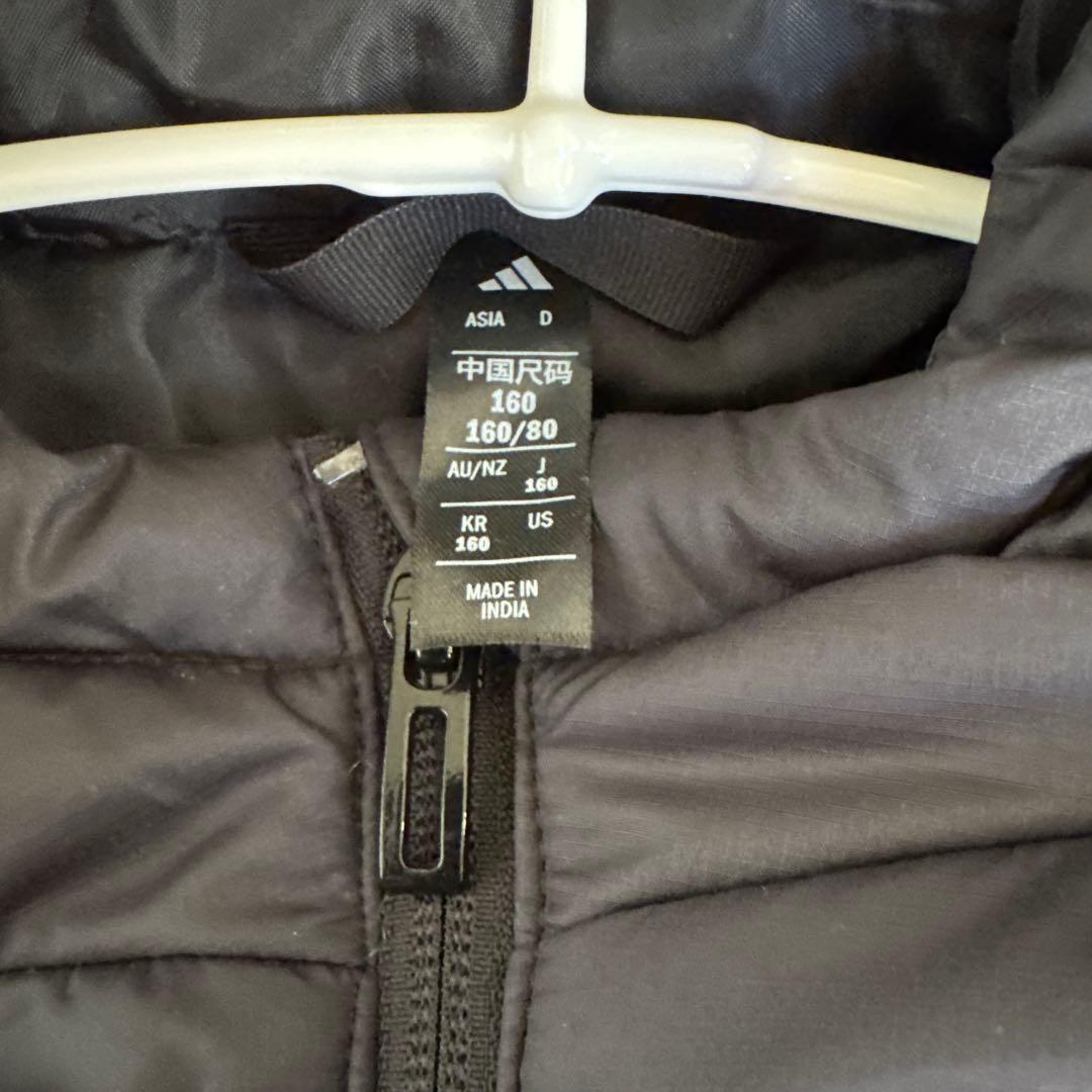 【未使用品】adidasアディダス ロングコートキッズ160黒